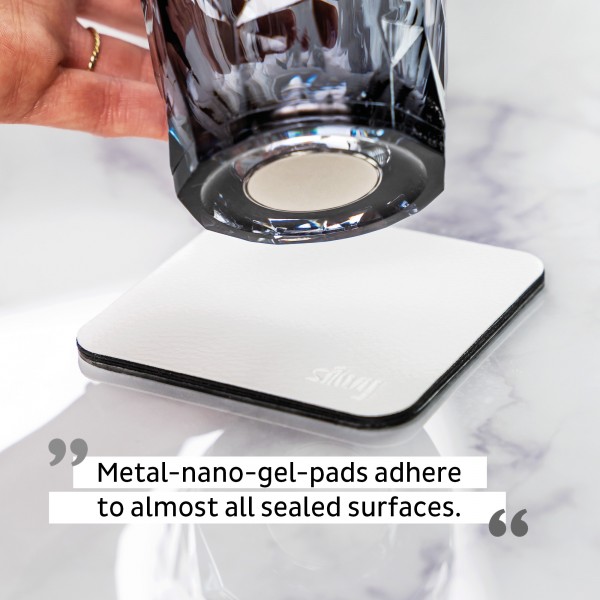 Metal-Nano-Gel-Pads (square) WHITE