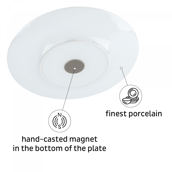 Magnetic Breakfast Plates &quot;APRICOT&quot;
