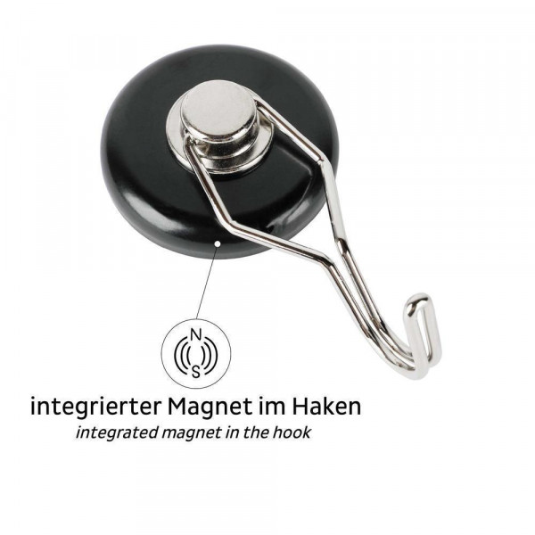 Magnetic Hook THE ONE incl. Pad BLACK
