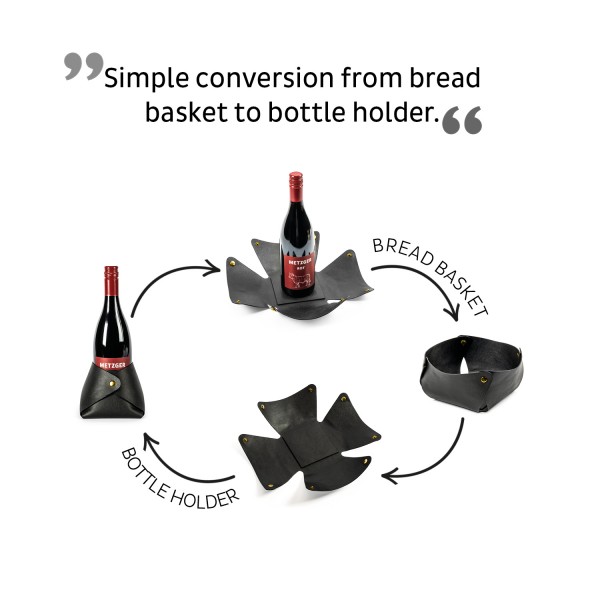 Metal Tray + 2IN1 Bottleholder &amp; Bread Basket