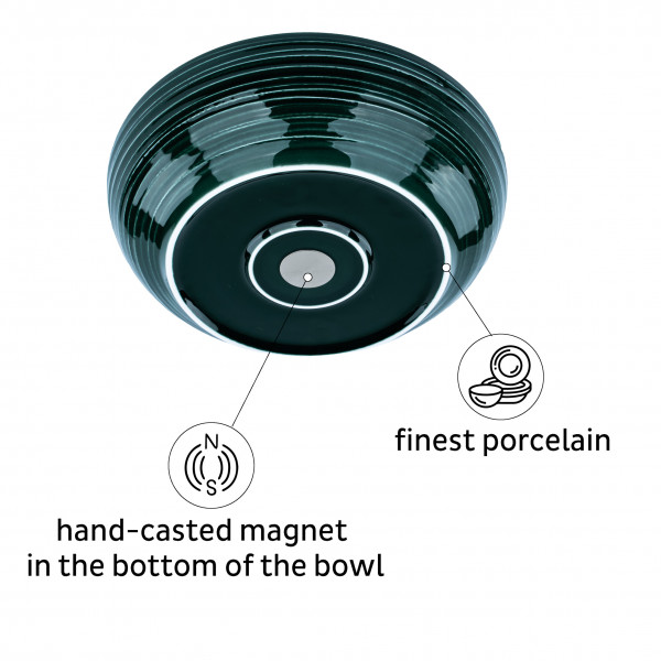 Magnetic Food Bowl FOREST GREEN