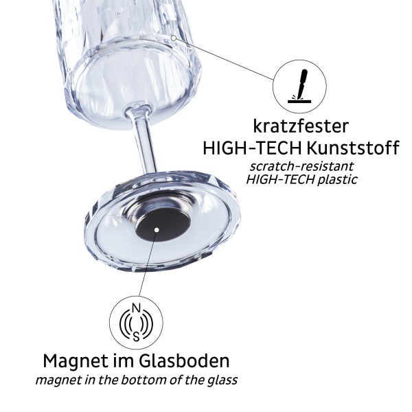 Magnetic Plastic Glass WINE 0,3l