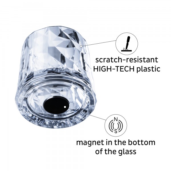 Magnetic Plastic Glass TUMBLER