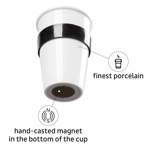 Porcelain TO-GO CUP (Pad in WHITE)