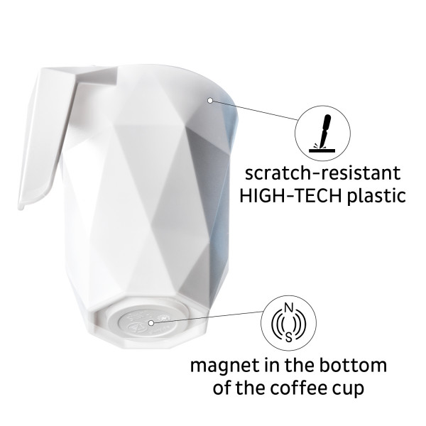 Plastic TO-GO Handle Cup WANDERLUST (Pad in BLACK)