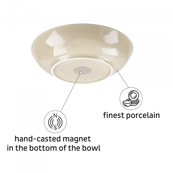 Magnetic Food Bowls 21 cm &quot;IVORY&quot;