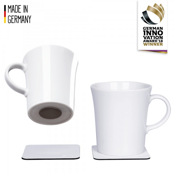 Porcelain Magnetic Handle Cups (Pads in WHITE)