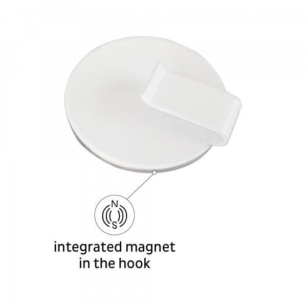 Magnetic Hook CLEVER WHITE incl. Pad WHITE