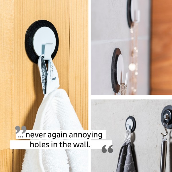 Magnetic Hook CLEVER WHITE incl. Pad BLACK