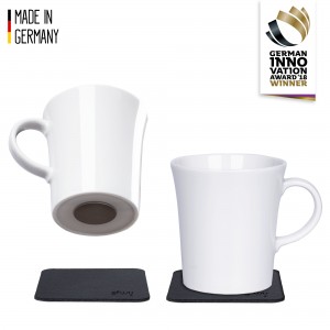 Porcelain Magnetic Cups (Pads in BLACK)