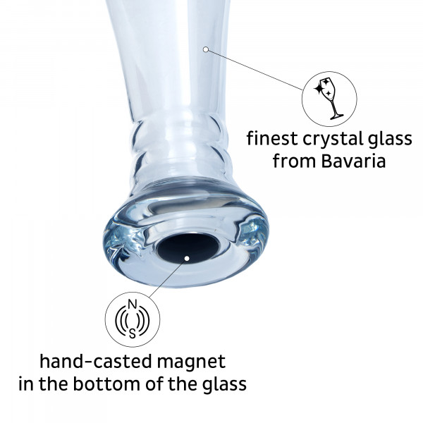 Magnetic Crystal Glass WHEAT BEER